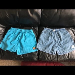 Chubbies shorts x2